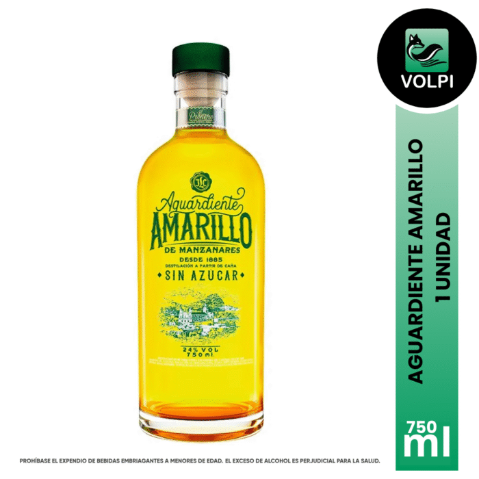 Aguardiente Amarillo 750 ml - Imagen 1