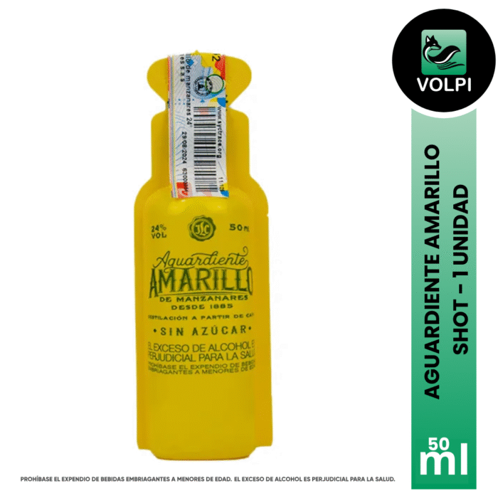 Aguardiente Amarillo Shot - Imagen 1