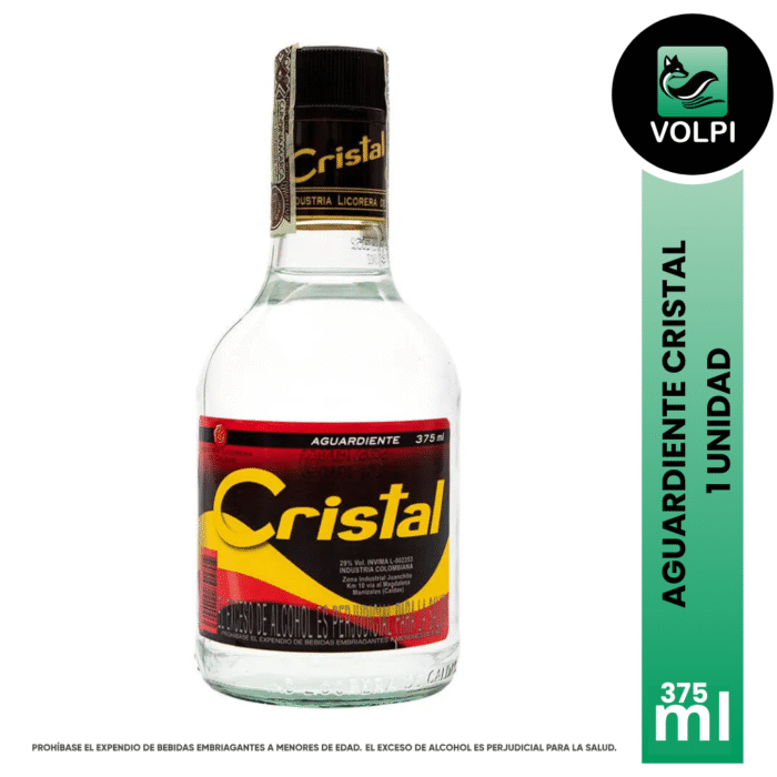 Aguardiente Cristal 375 ml - Imagen 1