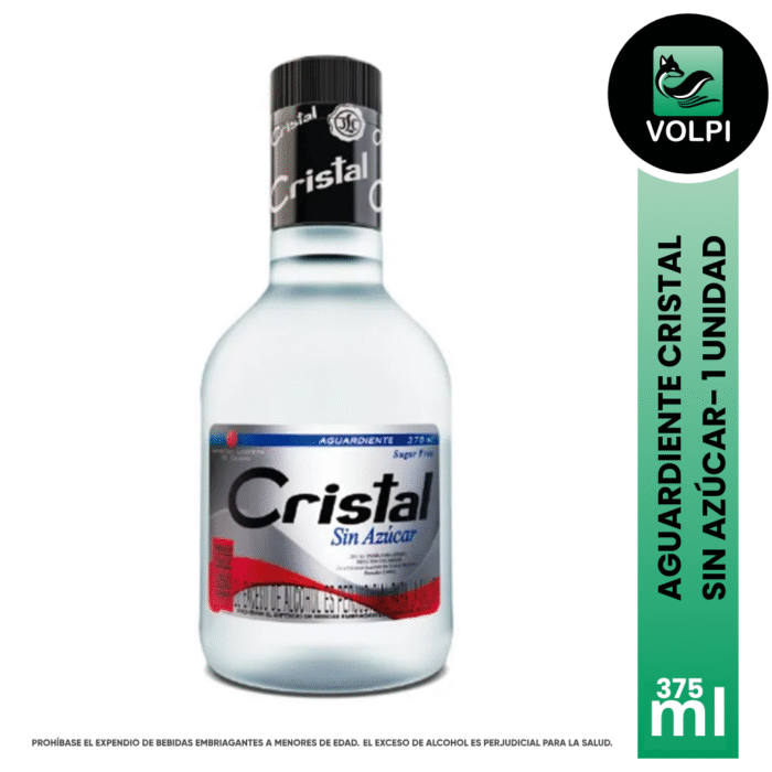 Aguardiente Cristal Sin Azucar Tetra 375 ml - Imagen 1