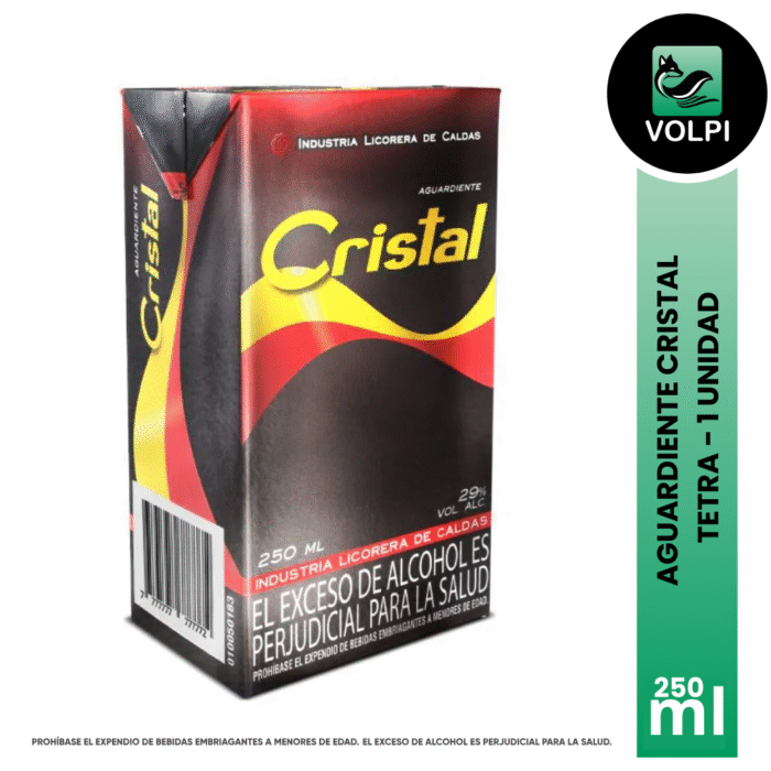 Aguardiente Cristal 250 Tetra - Imagen 1