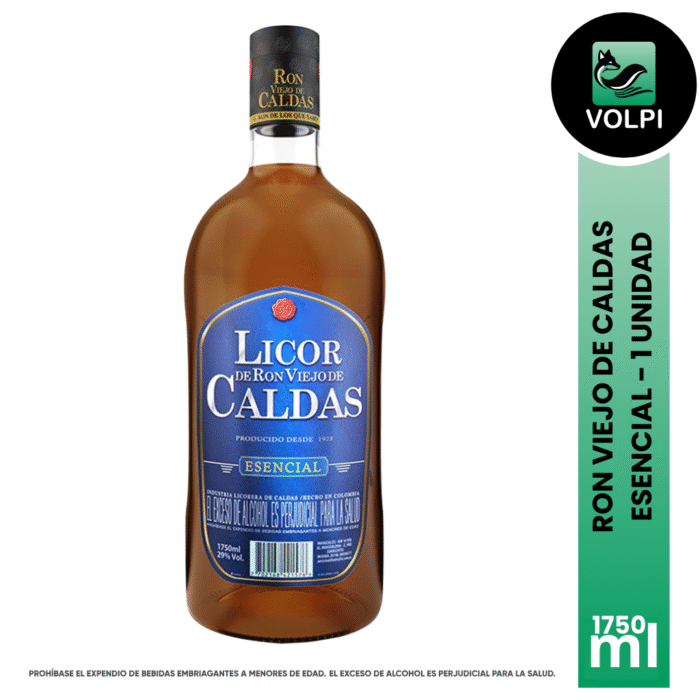 Ron Viejo de Caldas Esencial 1750 ml - Imagen 1