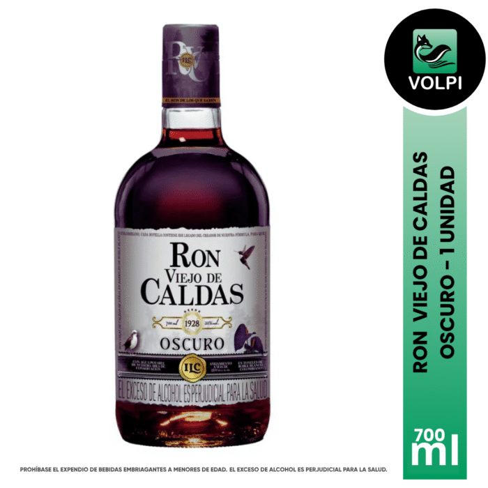 Ron Viejo de Caldas Oscuro 700 ml - Imagen 1