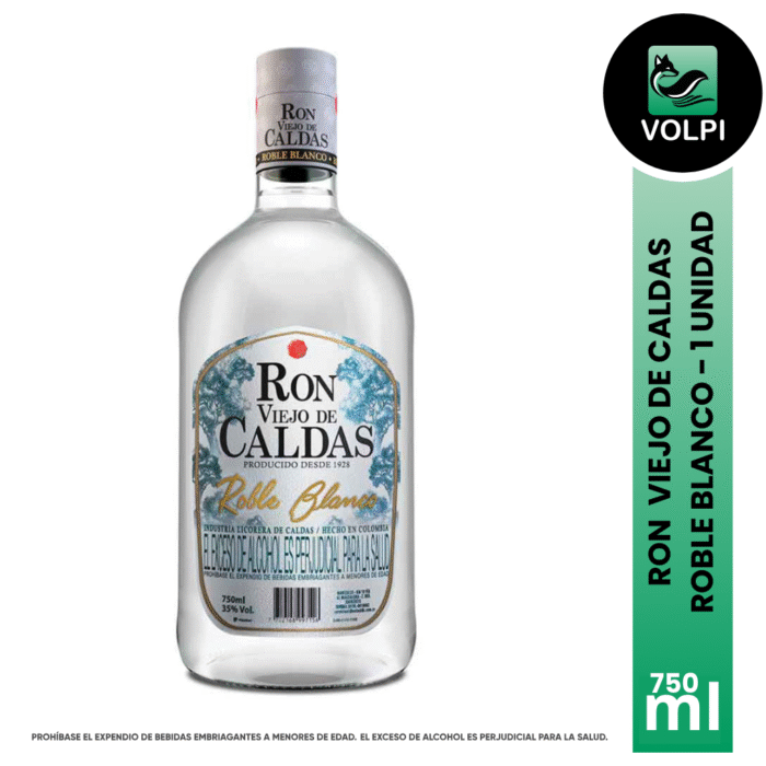 Ron Viejo de Caldas Roble Blanco 750 ml - Imagen 1